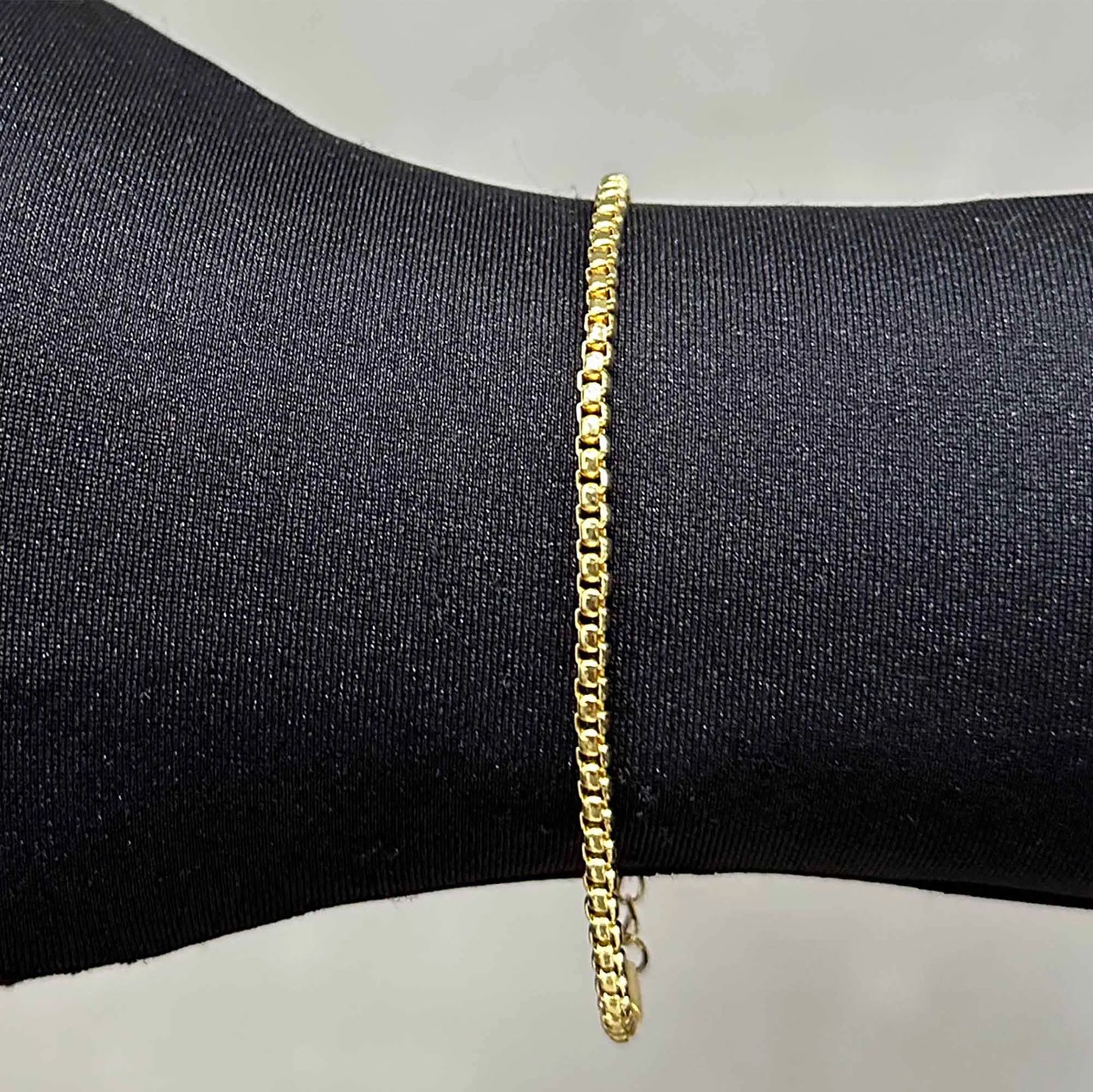 Pulseira Veneziana 2,8mm (Fecho Garra) (Banho Ouro 24k)