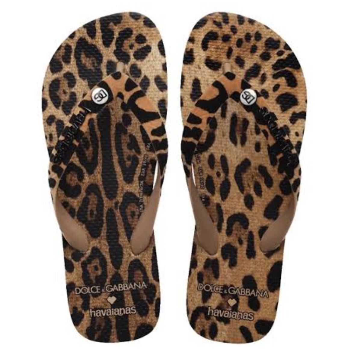 Chinelo Dolce&Gabbana x Havaianas "Leopard"