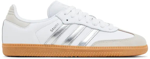 Adidas Samba OG "Cloud White Silver Metallic"