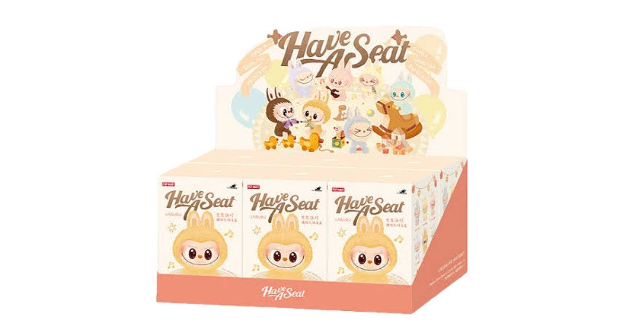 Pop Mart Labubu The Monsters Have a Seat Vinyl Plush - Caixa Fechada (6 Blind Boxes)