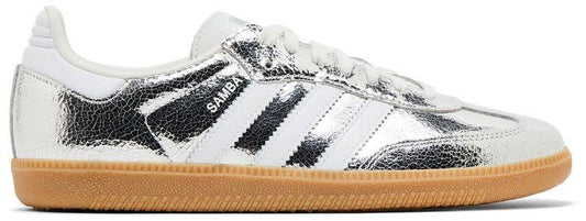 Adidas Samba OG "Silver Metallic Cracked Leather"