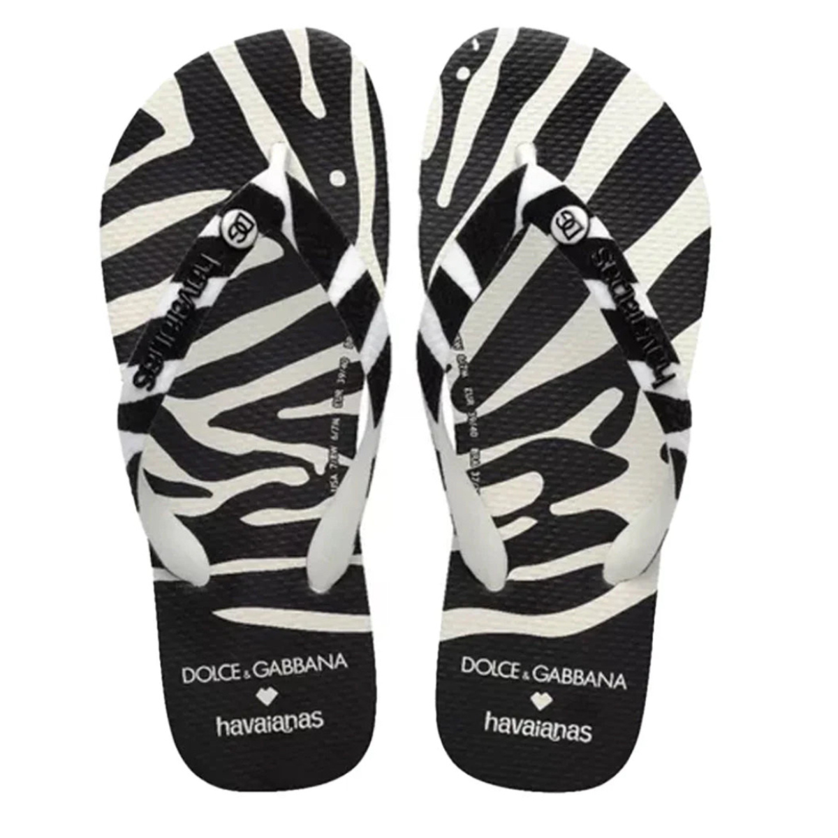 Chinelo Dolce&Gabbana x Havaianas "Zebra"