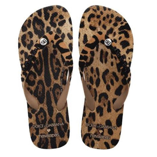 Chinelo Dolce&Gabbana x Havaianas "Leopard"