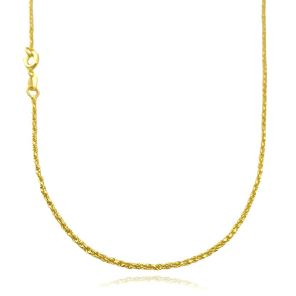 Corrente Elo Português 3mm (Fecho Tradicional) (Banho Ouro 24k)